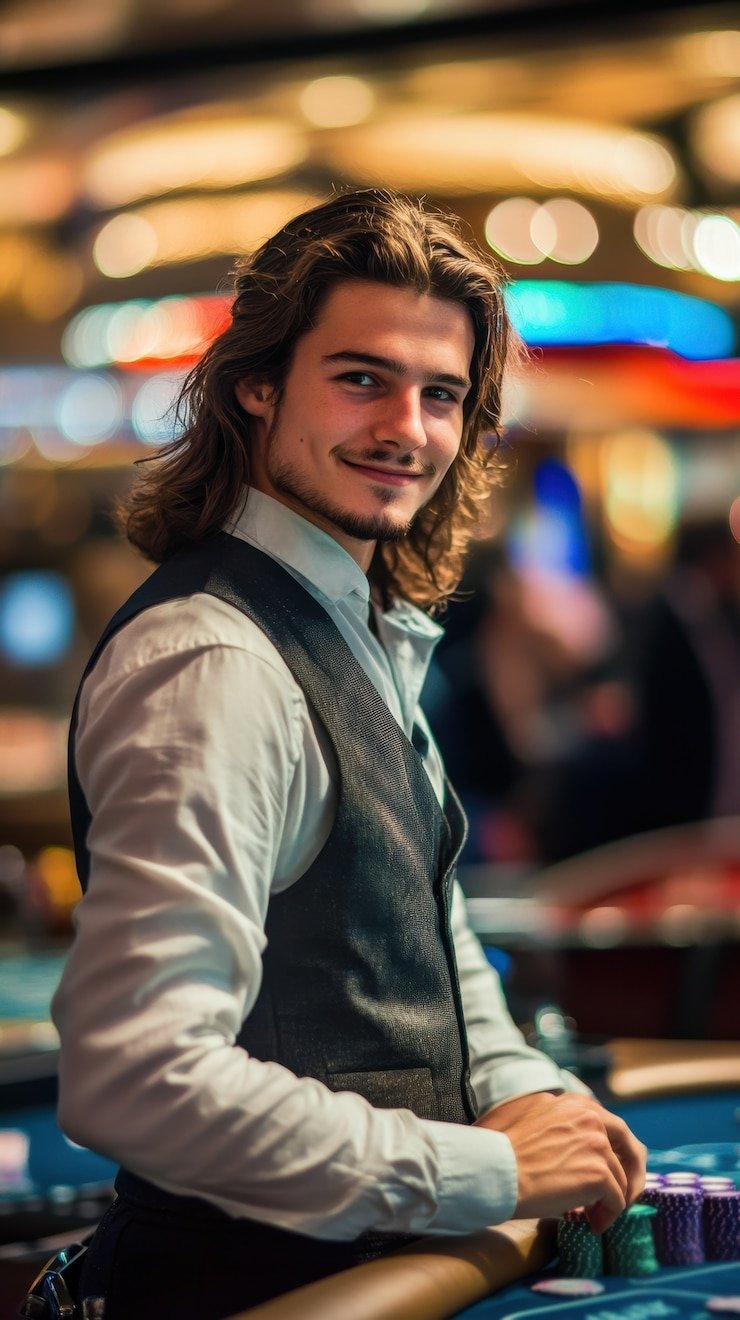Dashboard permainan bowo toto dengan berbagai kategori live dealer dan slots