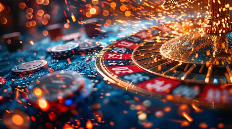 Antarmuka papan taruhan Speed Roulette dengan opsi Dragon Tiger dan Sic Bo
